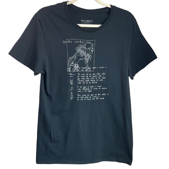 Death Note Unisex Sz Small T-Shirt Black Anime Graphic Ryuk Tee Cotton - Picture 1 of 9